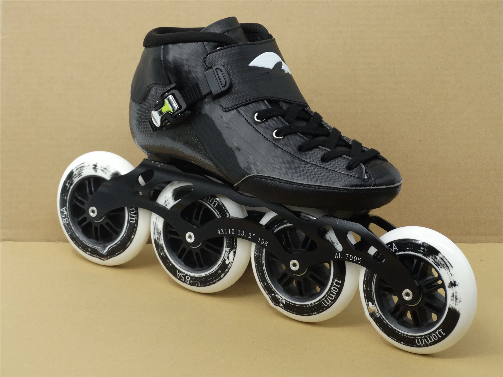 Skataing Shoes Pu Wheels 100/110/125mm Carbon Fiber Speed Roller Skates Inline Professional