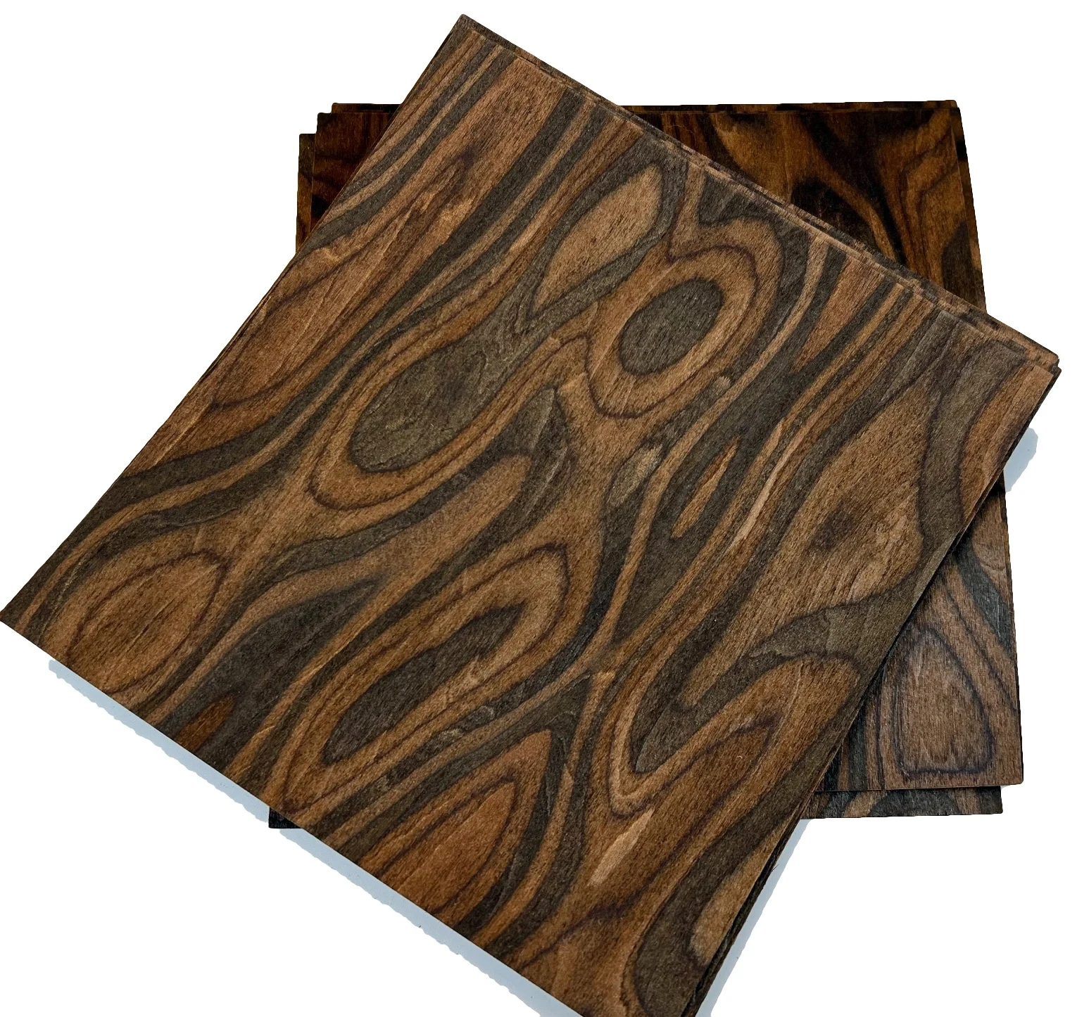 

10pcs/lot L:150x160mm Thickness:0.35-0.45mm Technology Black Sandalwood Thick Wood veneer Sheets