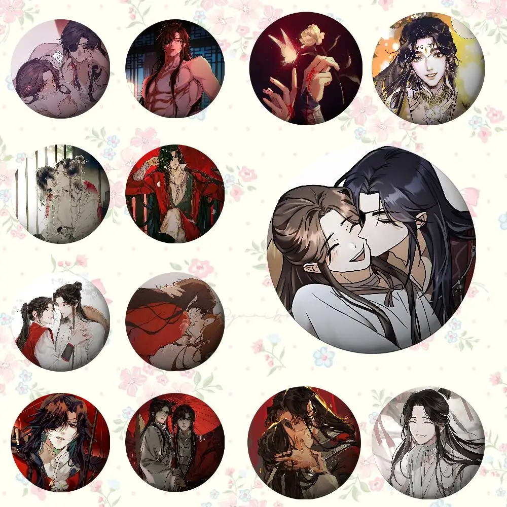 

Heaven Official's Blessing Badges Fans' Cartoon Lapel Pins Brooch Emblem Trinkets Gifts Folks Backpack Decor Jewelry Pieces