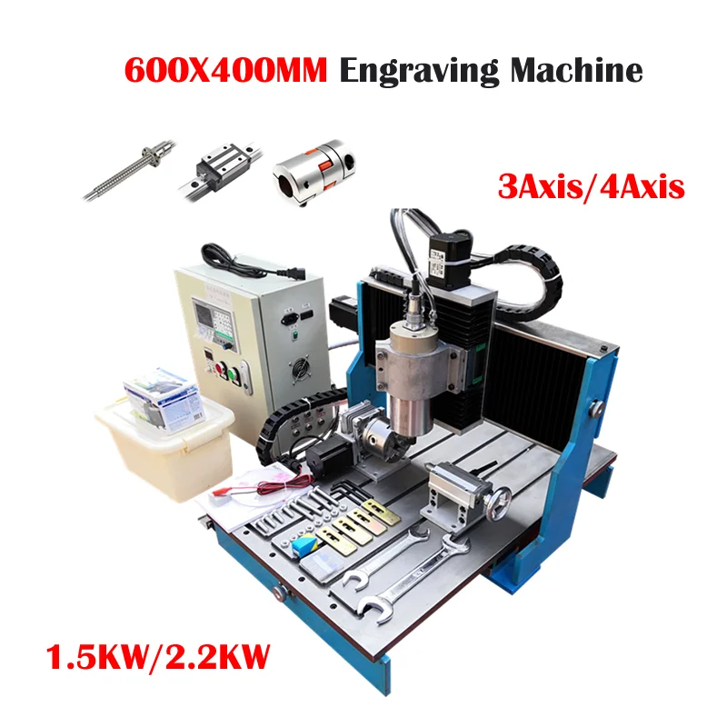 

Гравер 6040L, фрезерный станок с автономной системой управления DSP, фрезерный гравировальный станок, G-код, линейная направляющая, стальной стол