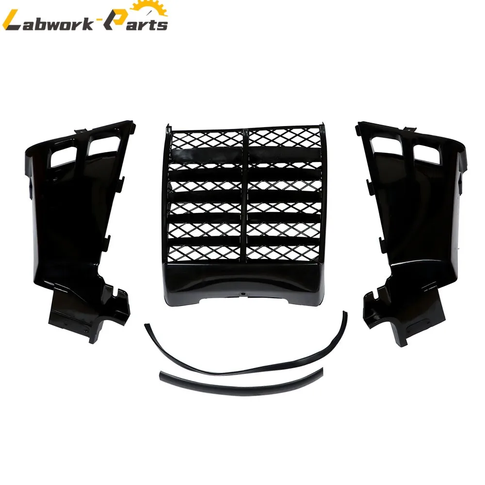 Dla Yamaha Banshee 1987 1988-2004 2005 2006 czarny grill + osłony boczne zbiornika gazu