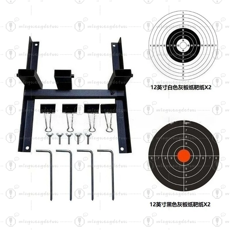 

6-24 Inch Adjustable Shooting Target Stand Universal Target Paper Holder Height Angle Adjustable for Indoor Outdoor Training