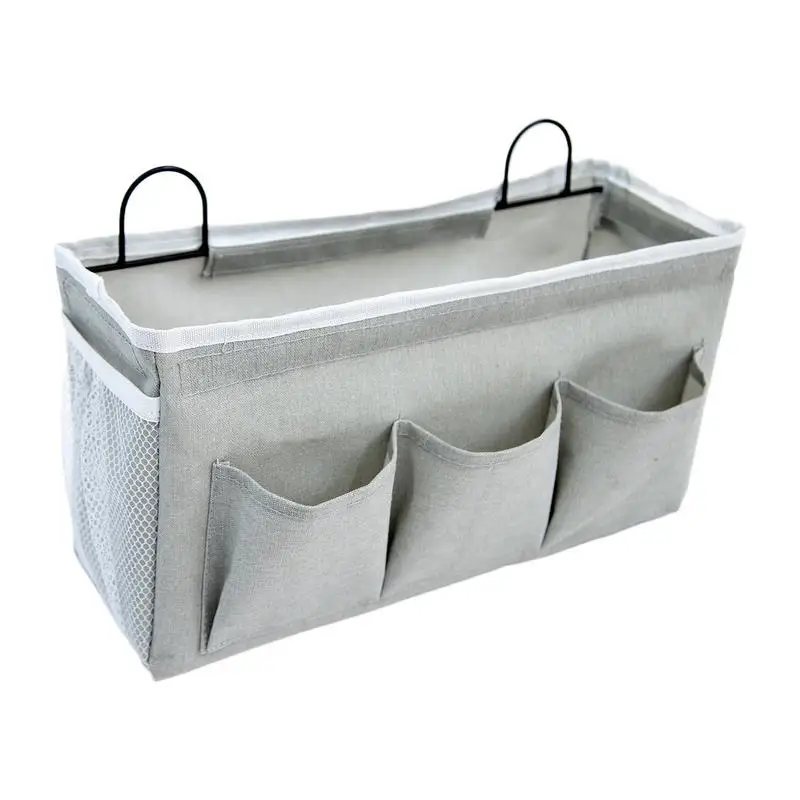 

Bed Pockets Bedside Storage Large Oxford Bedside Storage Organizer Waterproof Compartment Organizer Holder Space-Saving Dorm