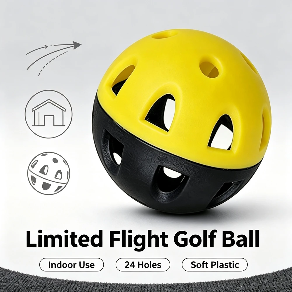 16 Pack EVA Golf Balls 42mm 1.65 in Soft Practice Ball 24 Holes Squeezable Elastic Rebound with Drawstring Bag Indoor Home Swing