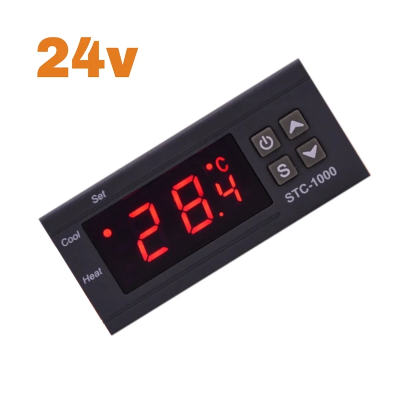 SQPP-STC 1000 светодиодный цифровой термостат для контроллера температуры инкубатора, реле терморегулятора для систем отопления и охлаждения