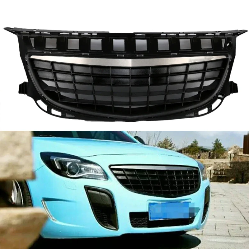 Carbon Fiber Fog Light Grills Honeycomb Mesh Fog Trailer Cover Car Front Bumper Light Grills for  Regal GS 14-16 Opel Badge OPC