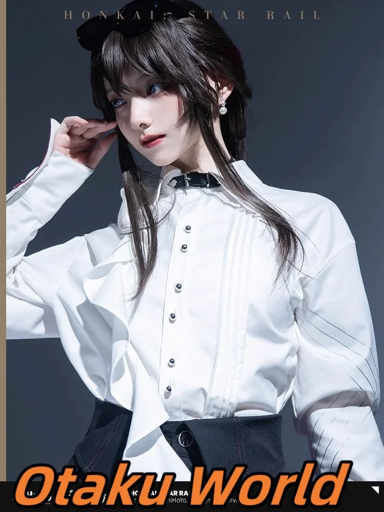 

In Stock Otaku Honkai Star Rail Kafka Theme Impression Series Loose shirt Kafka Cosplay Costume Anime Clothes Hallowmas Gift