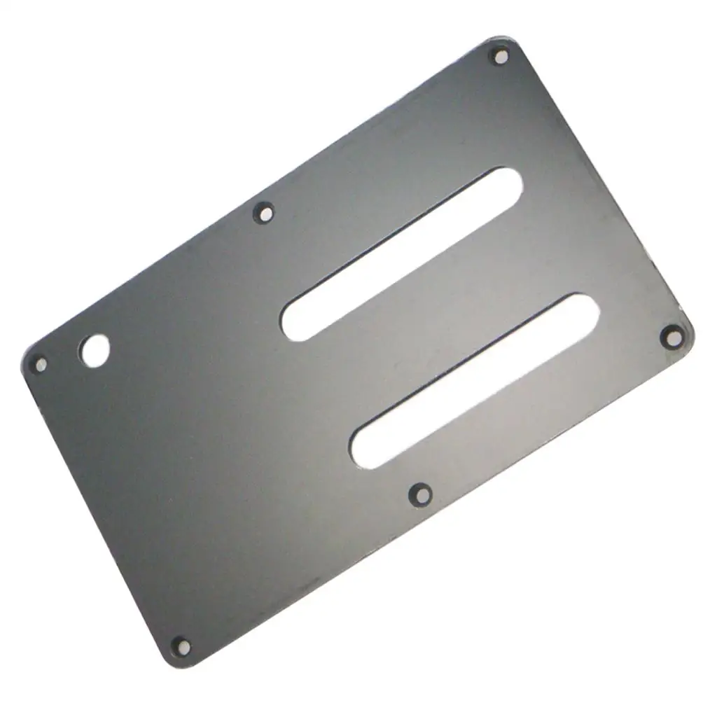Black Electric Guitar Back Cover Plate Tremolo Cavity Cover Backplate Replacement Parts for Strat Style Guitar Hardware