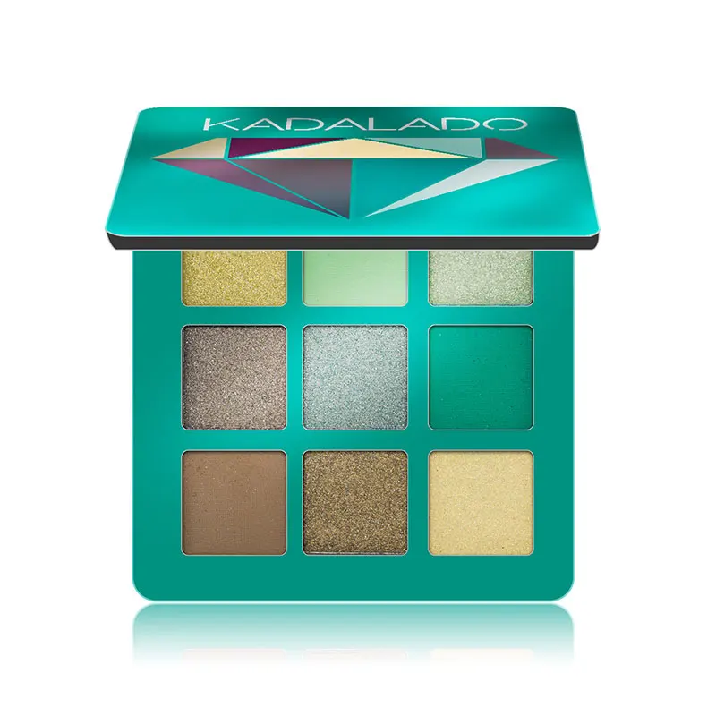 European and American style makeup palette 9 colors pearlescent matte mixed eye shadow diamond waterproof eye shadow palette eye
