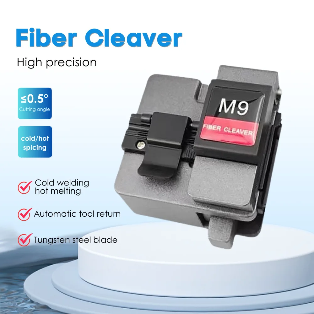 M9 ความแม่นยําสูงไฟเบอร์ออปติก cleaver สายตัดมีด FTTT Optical มีดเครื่องมือความแม่นยําสูง Cleavers 16 พื้นผิวใบมีด