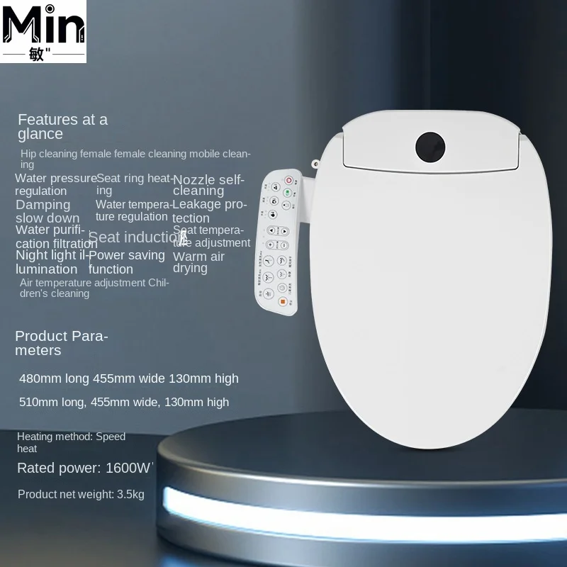 Multifunctional Full Automatic Smart Toilet Seat With Heating Cleaning Drying Constant Temperature Function