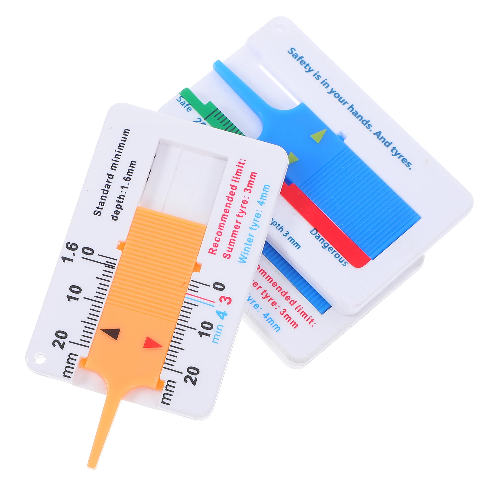

Plastic Tire Tread Depth Gauge 0 20mm Measurement Compact Versatile Gauge Tread Tool Automotive Truck Accessories Repair