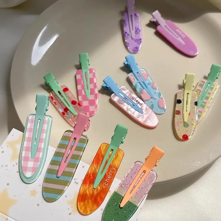 Premium Hair Clips No Crease Colorful Alligator Style for Side Bangs Makeup Women Girls Durable Plastic Accessories