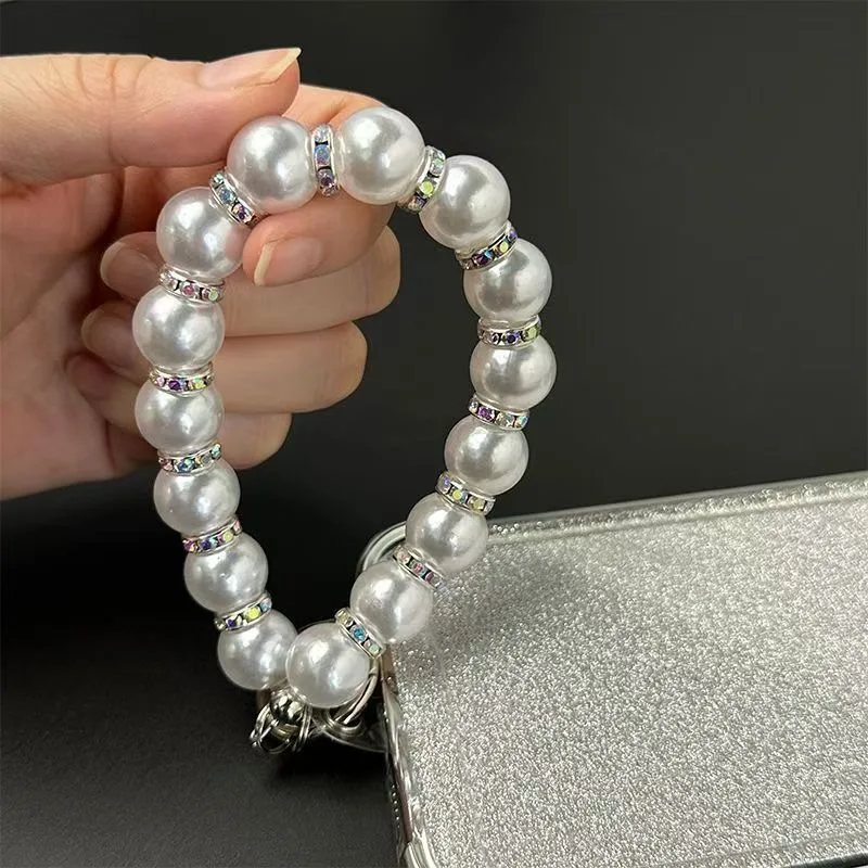 

Pearl Phone Lanyard Keychain Chain Popular Car Wrist Lanyard Girls Pendant And Bag Accessories