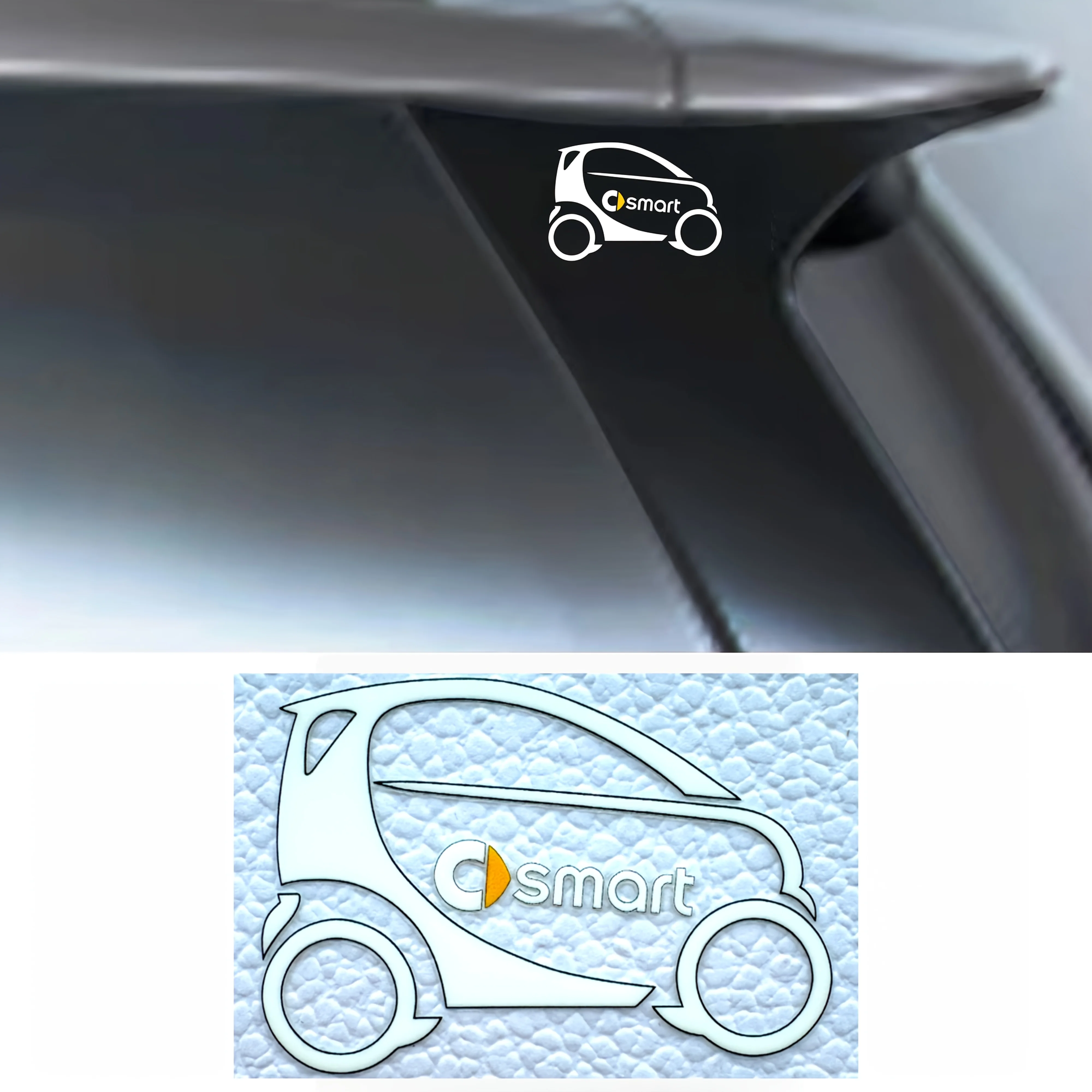 

Бренд 1 шт. - тематическая автомобильная наклейка «умный автомобиль», автонаклейка с подставкой, отличительный предмет для автомобильного стиля