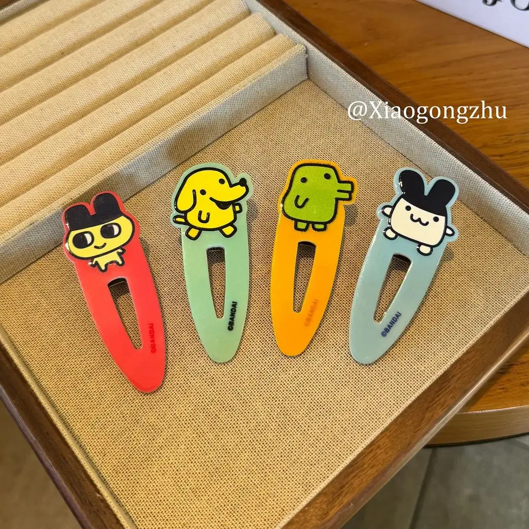 Tamagotchi electronic pet Mametchi large-mouth hair clip, sweet girl bangs clip, side hair accessory for wispy hair