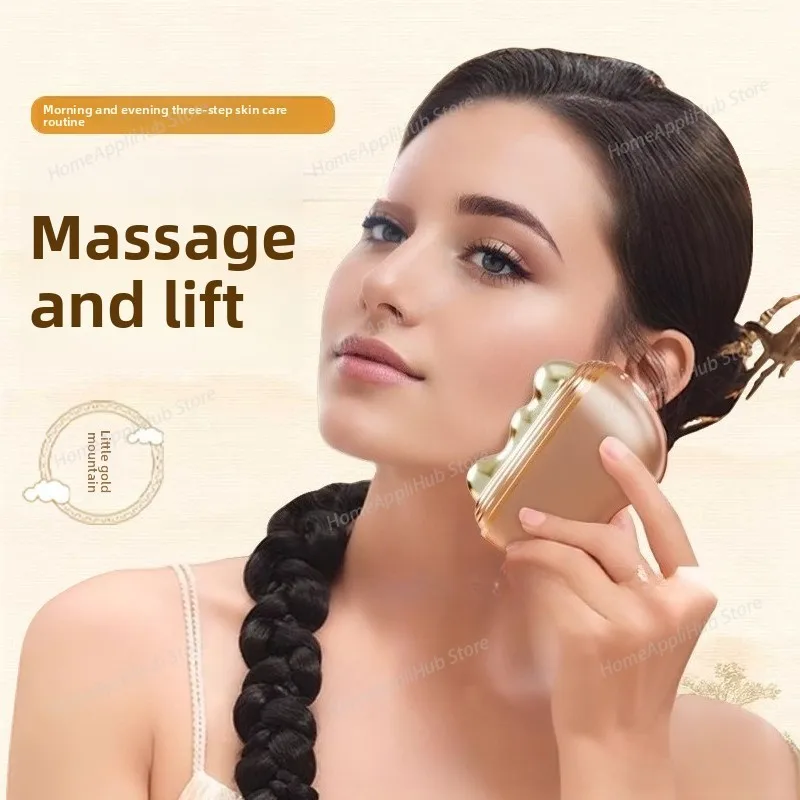4-in-1 Little Golden Mountain Skin Beauty Meridian Instrument - Household Facial Massage, Lifting and Firming Beauty Device