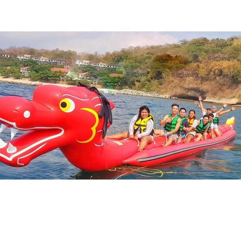 Commercial Towable Tube Inflatable Dragon Boats For Sale Dragon Banana Boat