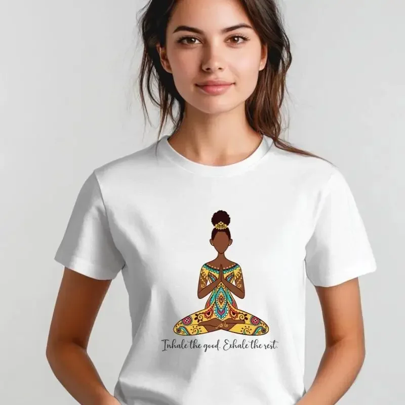 Inhale the Good Exhale ResT T Shirt Meditation Yoga Anxiety Mindfulness Zen Self Care