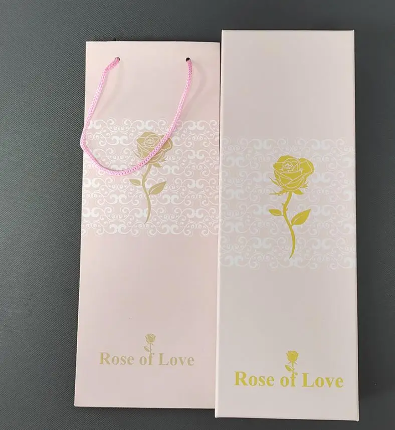 20 piezas Led intermitente de oro de 24 quilates, rosa para siempre, tallo largo, flor Artificial, regalo para el día de la madre, Acción de Gracias, Día de San Valentín