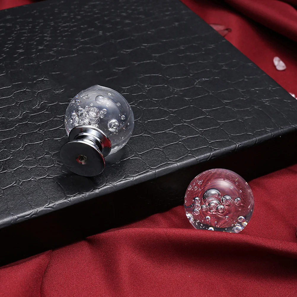 

4pcs Crystal Cabinet Knob Round Drawer Pull Handle For Cupboard Closet Cabinet Door Hardware Replacement Home Interior Upgrade