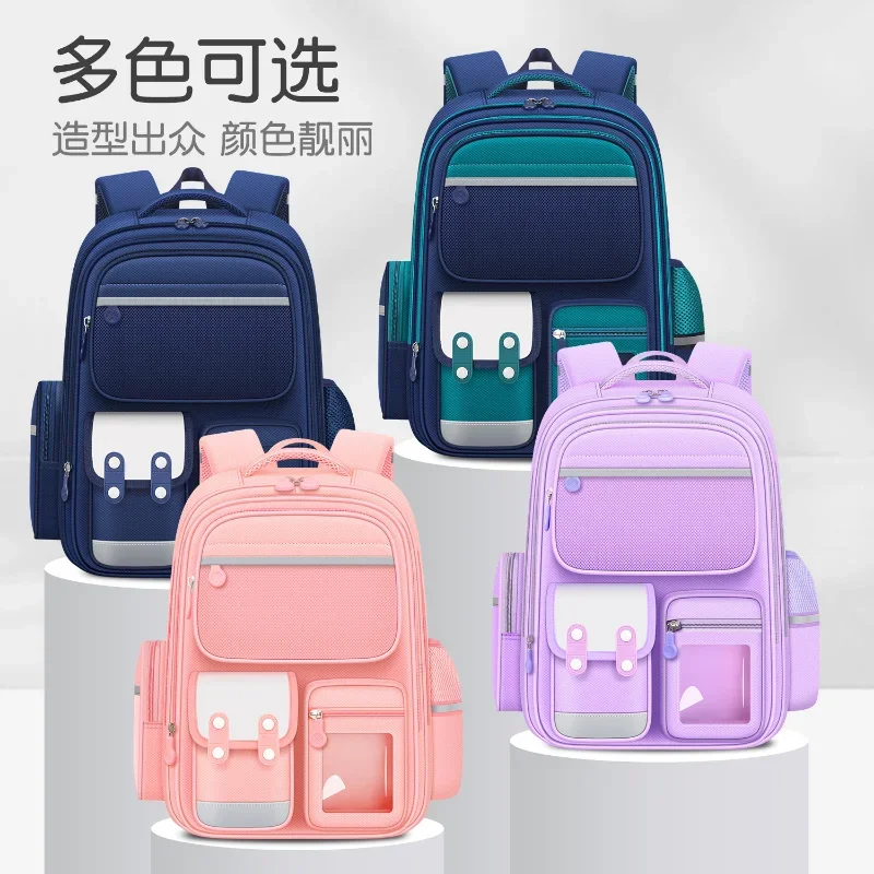 Sanurgente-Cartable d'étudiant de grande capacité Melody Cartoon, sac à dos léger pour enfants, protection de la colonne vertébrale, nouveau