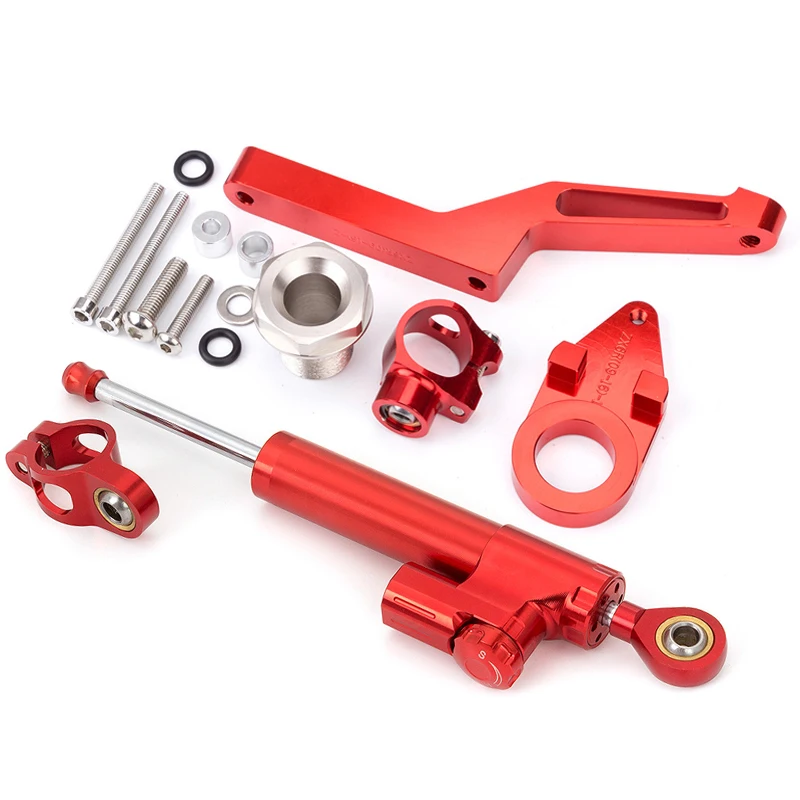 

For Kawasaki ZX6R Ninja 600 ZX636 2009-2025 Motorcycles Steering Stabilize Damper Bracket Mount Mounting Support Holder Kit Set