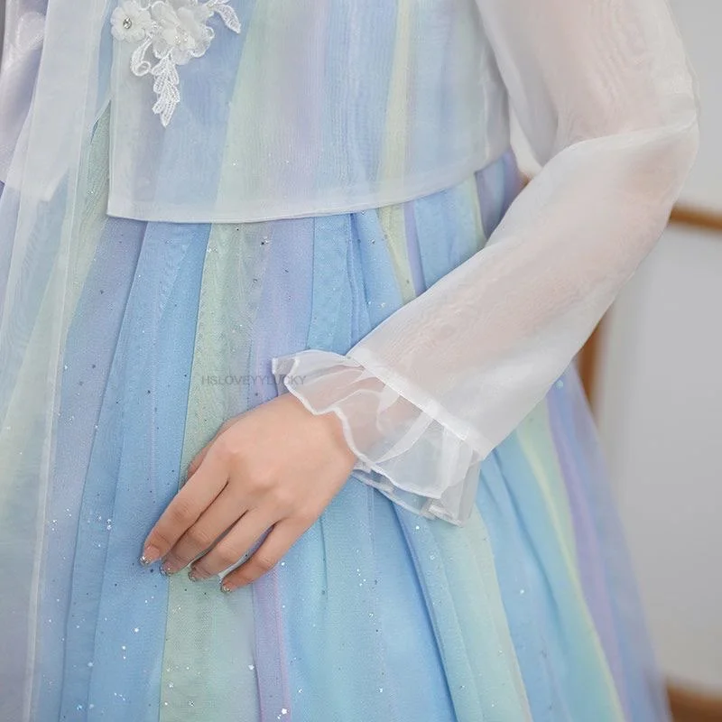 الهانبوك نمط اللباس الكورية التقليدية زي الهانبوك التصوير الملابس خمر مهرجان دعوى النساء الرجعية الرقص الهانبوك #4