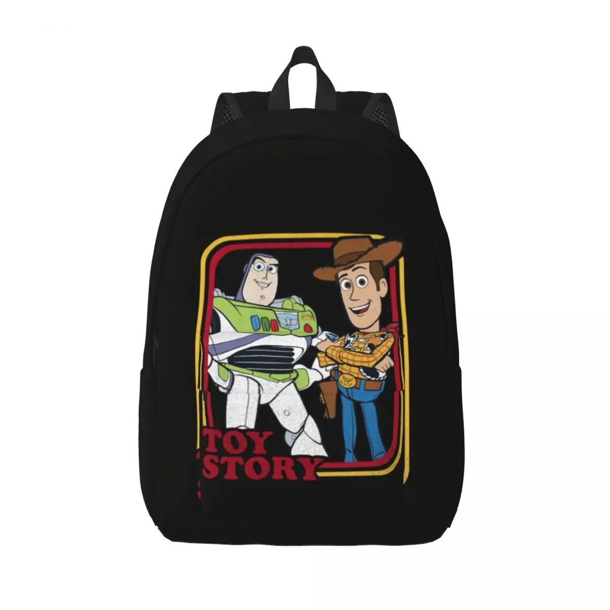 Custom Toy Story Buzz Lightyear Woody Canvas Backpacks for Women Men Waterproof School College Bag Printing Bookbag