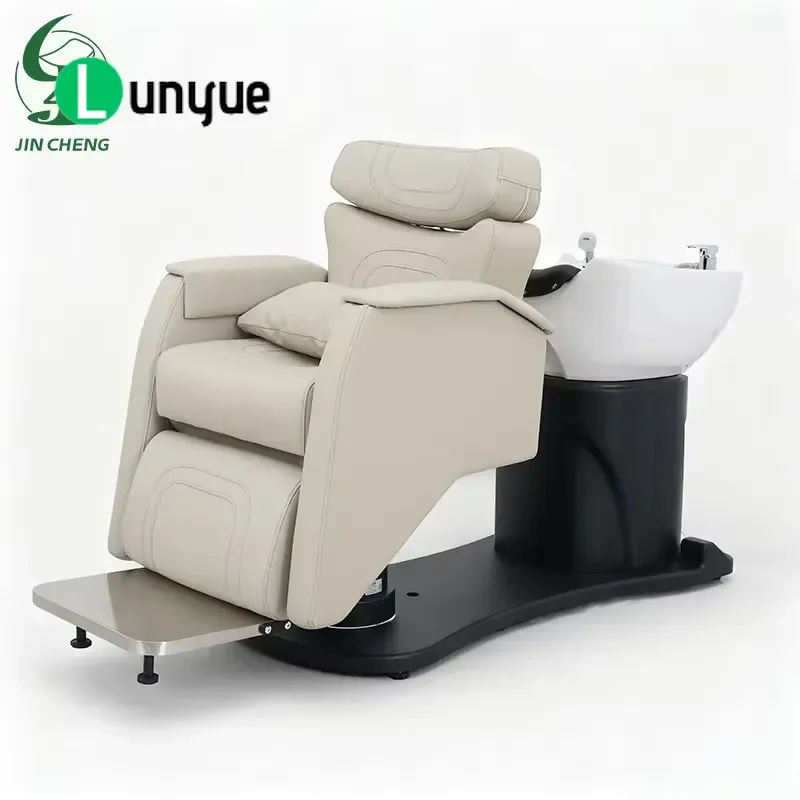 Hydraulic Shampoo Chair Electric Hair Wash Basin Furniture for Barber Shop Beauty Spa Comfortable Adjustable Reclining