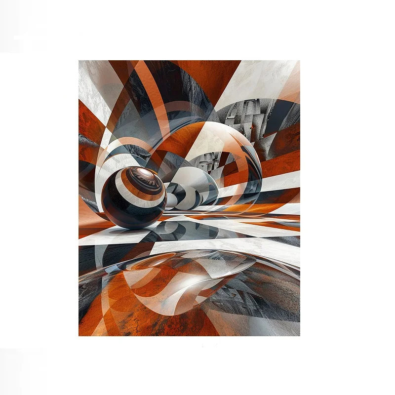 Dirk Knaack Orbital Resonance, Print Art Canvas Poster, Living Room, Home Wall Decor Picture
