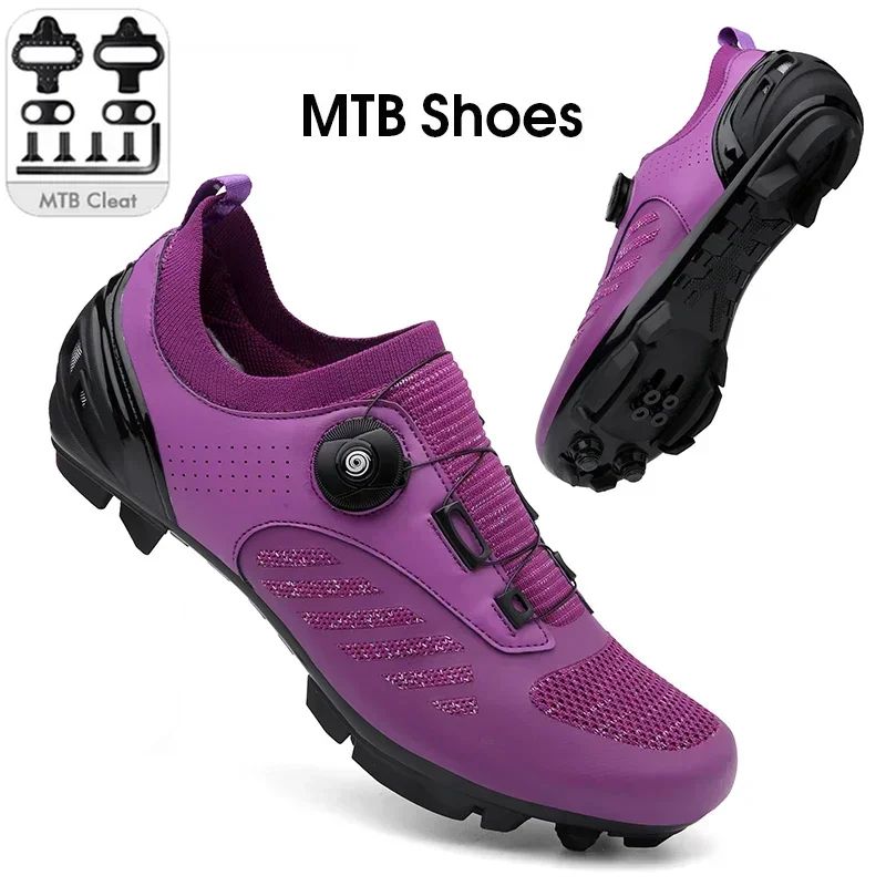 2024MTB Cycling sneaker Shoes Breathable Cleats Road Bike Shoes Racing Speed Sneakers Women Mountain Bicycle Footwear for SPD SL