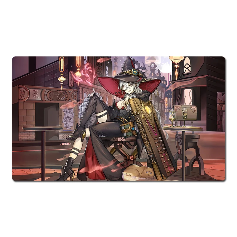 

YuGiOh Playmat Diabellstar The Black Witch Trading Card Game Mat TCG CCG Pad Mouse Pad Desk Table Play Mat Free Bag 60x35cm