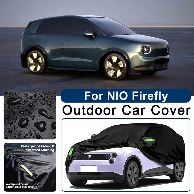 

Outdoor Car Cover Waterproof Dustproof UV Sun Protection, Full Car Protector Exterior Accessories For NIO Firefly 2024-2026