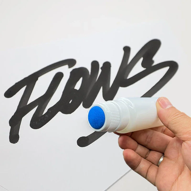 Tige de stylo vide pour Graffiti, baril de stylo fluide Tube à tête ronde grasse porte-stylo de peinture Signature peut être chargé avec de l'encre réutilisable