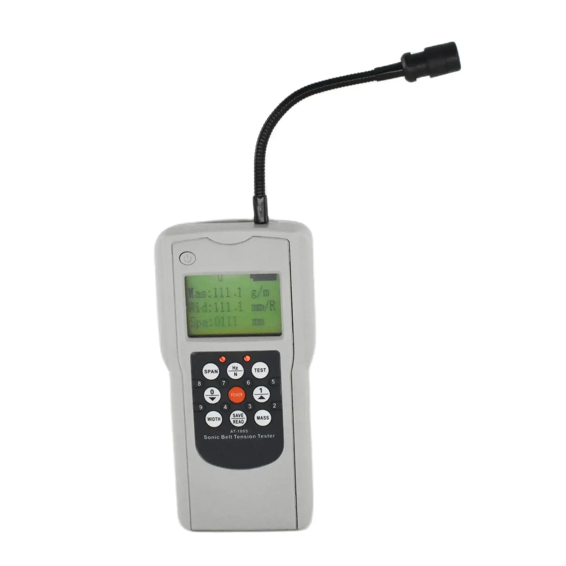 AT-180S Digital Sonic belt tension tester portable Belt vibration frequency Meter Gauge 10-680HZ