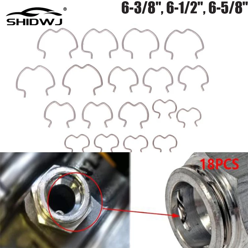 

18 шт., зажимы для магистрали радиатора трансмиссионного масла 800-801, зажимы для быстрого соединения, прочные запасные части, зажимное устройство, 3 разных размеров