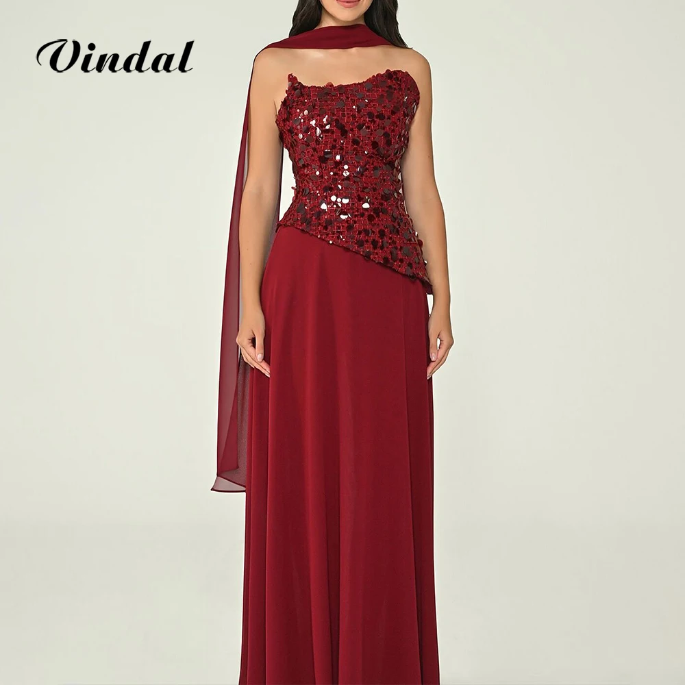 

Иправдаль красная шифоновая шаль без бретелек длинное платье трапециевидной формы для выпускного вечера топ с блестками элегантные женские вечерние платья на заказ по индивидуальному заказу