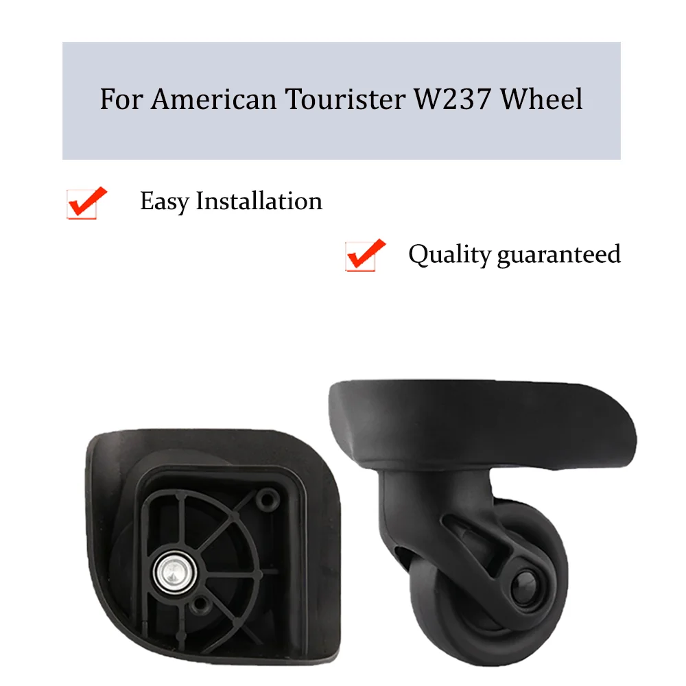 

For American Tourister W237 Black Universal Wheel Trolley Case Wheel Replacement Luggage Pulley Sliding Casters wear-resistant