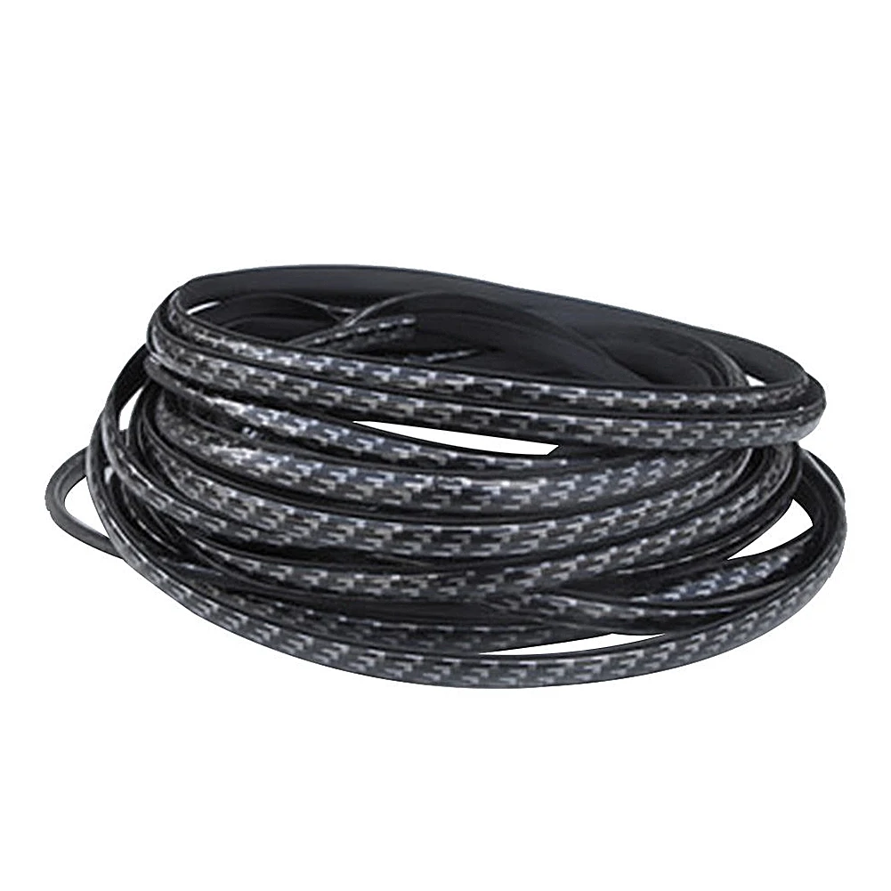 Tira anticolisión de fibra de carbono para puerta de coche, 5M, borde embellecedor de parachoques, Protector contra arañazos, tira protectora de sellado, pegatina decorativa para coche