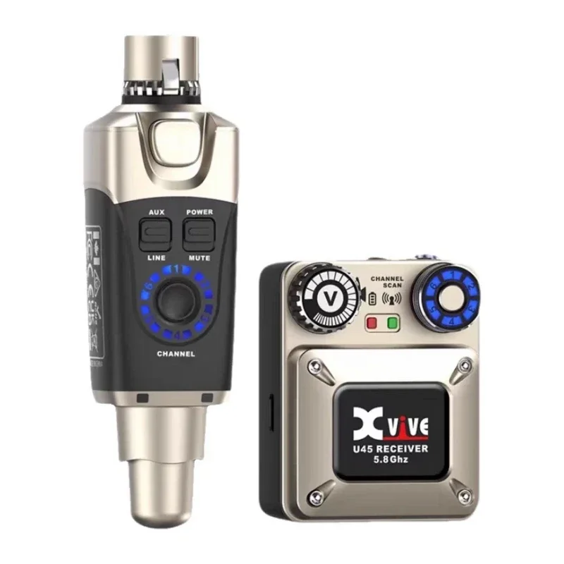 5.8GHz True Diversity Wireless In-Ear Monitor System, Stable 100ft Wireless Connection for Stage and Studio