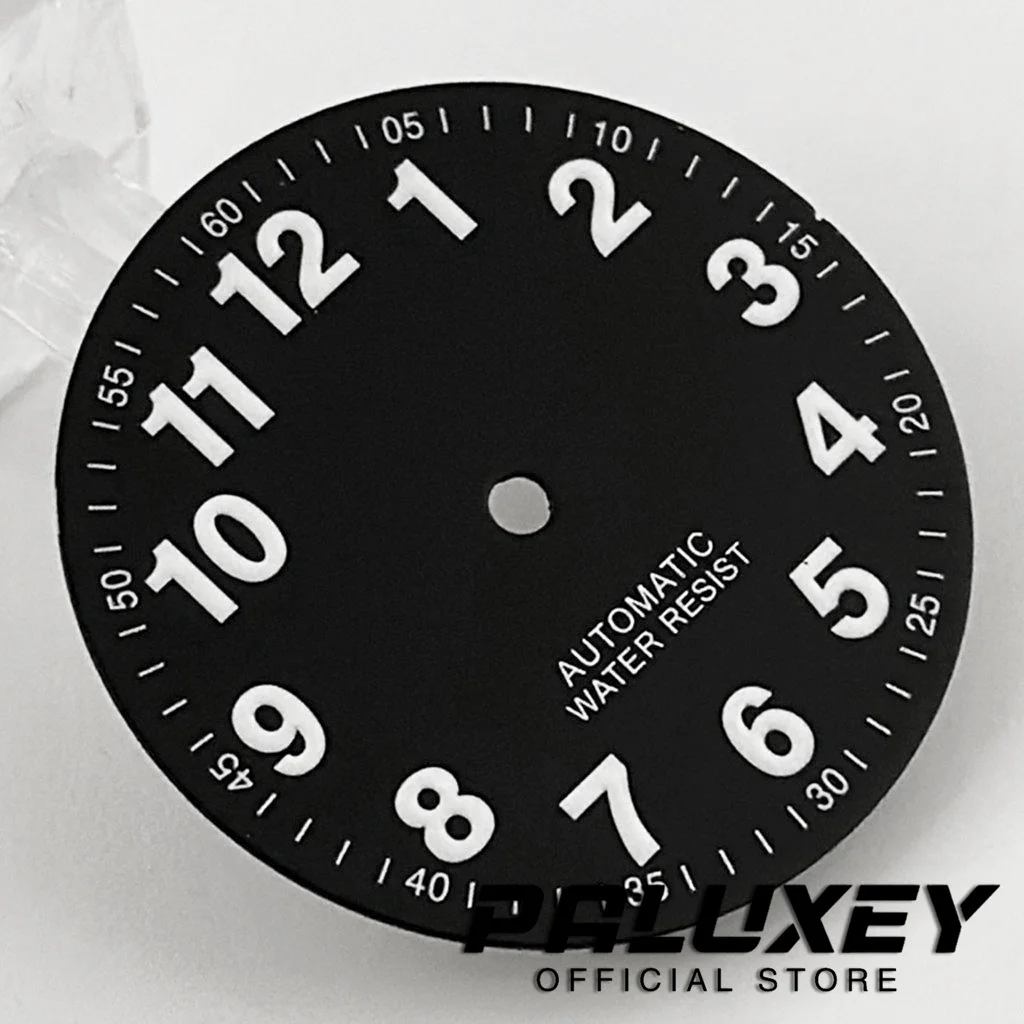 29mm Pilot Diver Watch Dial Full C3 Green Luminous Watch Faces Suitable for NH35 NH36 NH38 ETA2824 2836 Miyota 8215 Movement