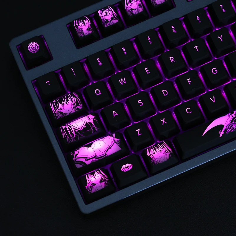 

104keys/Set Engage Kiss Anime Sweatproof Keycaps PC Coating For Logitech G610 Razer BlackWidow Huntsman Corsair