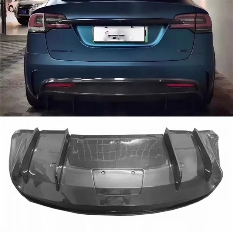 

Для Tesla Model X ReaI бампер из углеродного волокна, задний спойлер, комплект