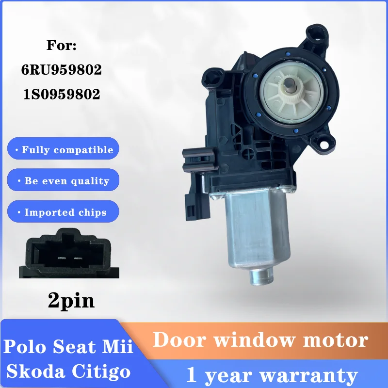 6RU959801 For VW E-Up Skoda Citigo SEAT Mii Window lift motor New Car control motor Left front door6RU959802 1S0959802 1S0959801