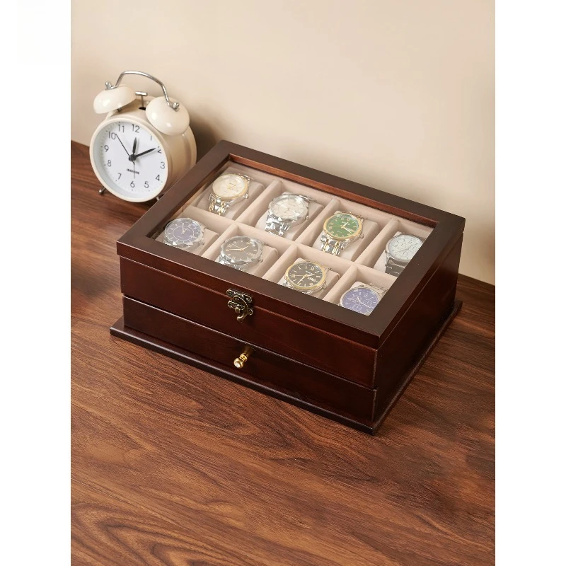 

Solid wood jewelry box storage box high-end exquisite jewelry watch necklace jewelry box