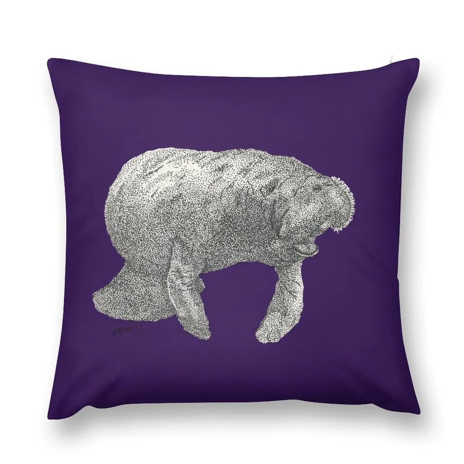 Manatee Throw Pillow sleeping pillows autumn decoration Pillowcases Bed Cushions pillow