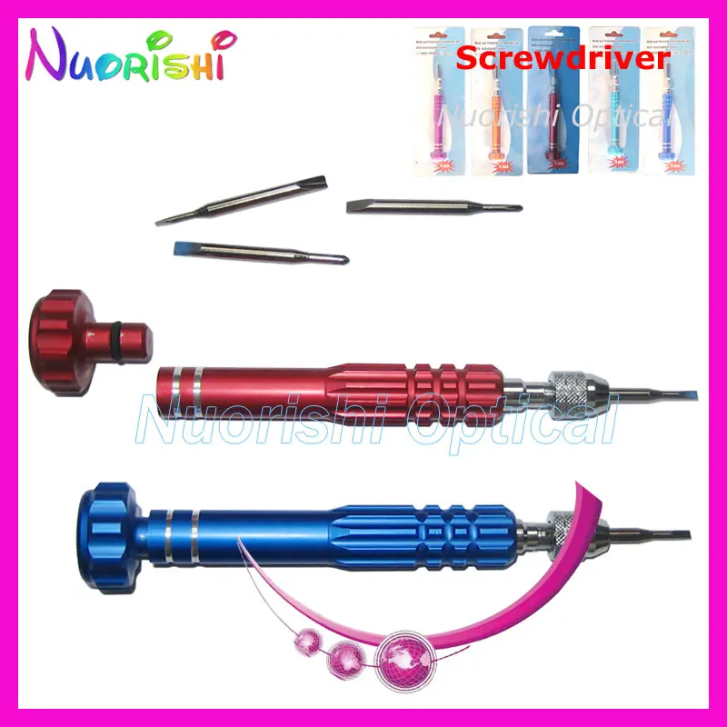 1pc SS1010 Very Nice Replaceable 4 Bits Aluminum Screwdriver Hand Tool In The Individual Packing