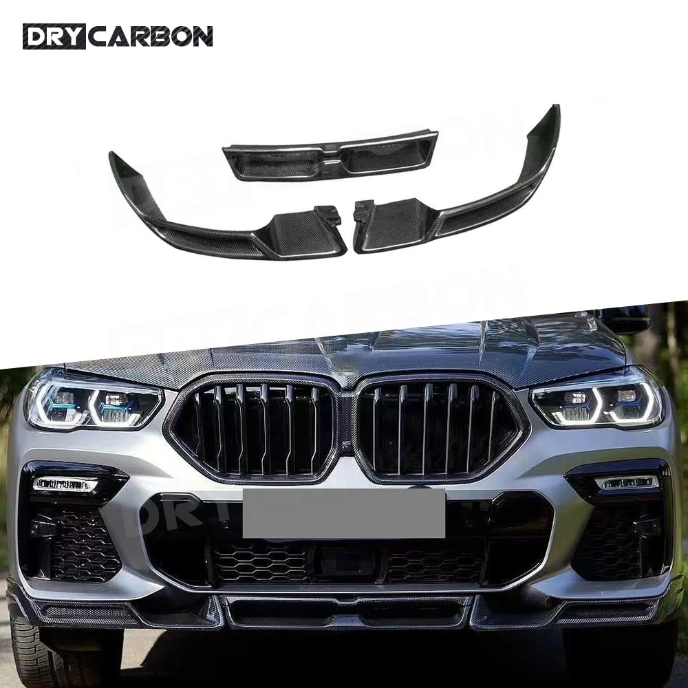 

Carbon Fiber Front Lip Bumper Chin Spoiler Body Kits for BMW X6 G06 Sport 2019-2022 Accessories FRP
