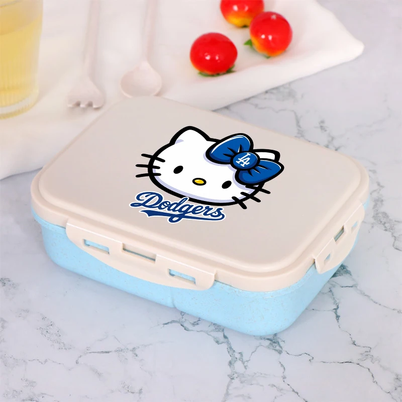 Sanrio Hello Kitty 3 Grids Lunchbox voor Kinderen Nieuwe Kawaii Bento Cases Student School Picknick Voedsel Opslag Containers Kinderen gift